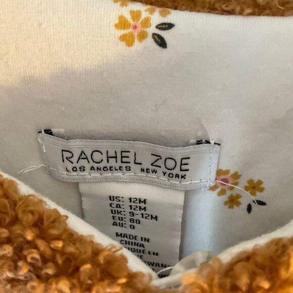 Rachel Zoe Teddy Vest for Baby, 12 Months. Tan. Adorbs - Picture 6 of 11